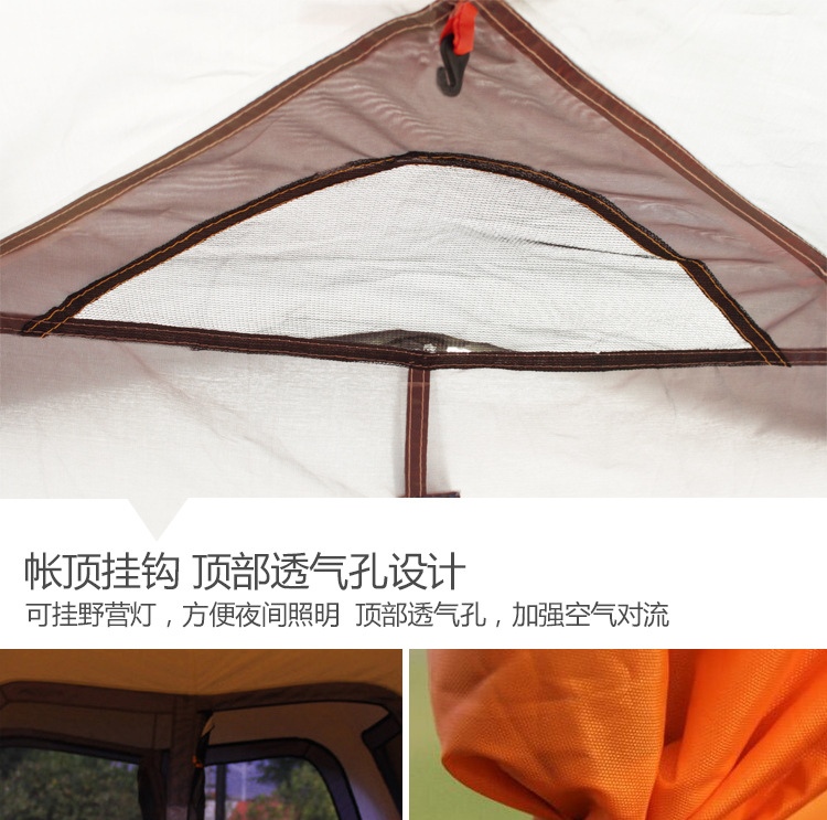 Cheap Goat Tents Quick open Outdoor 3 6People Fully Automatic Tent Thickening Rainproof Family Self driving Tourist Wild Camping Large Space   